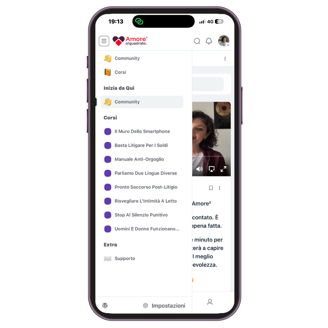 Community in app Amore²