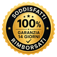 Garanzia 14 giorni soddisfatta o rimborsata