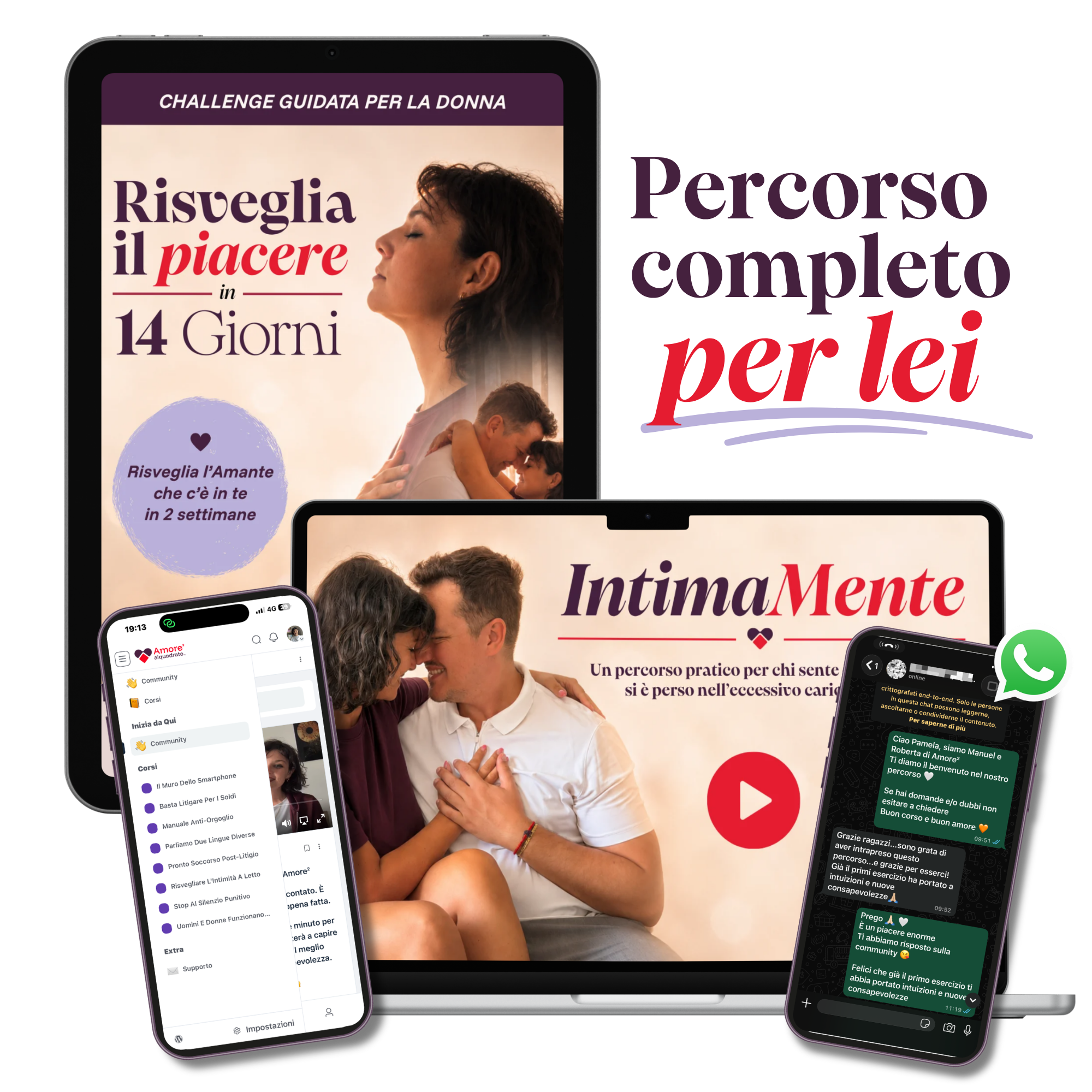 Percorso completo per lei: challenge, videocorso e assistenza