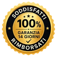 Garanzia 14 giorni soddisfatti o rimborsati