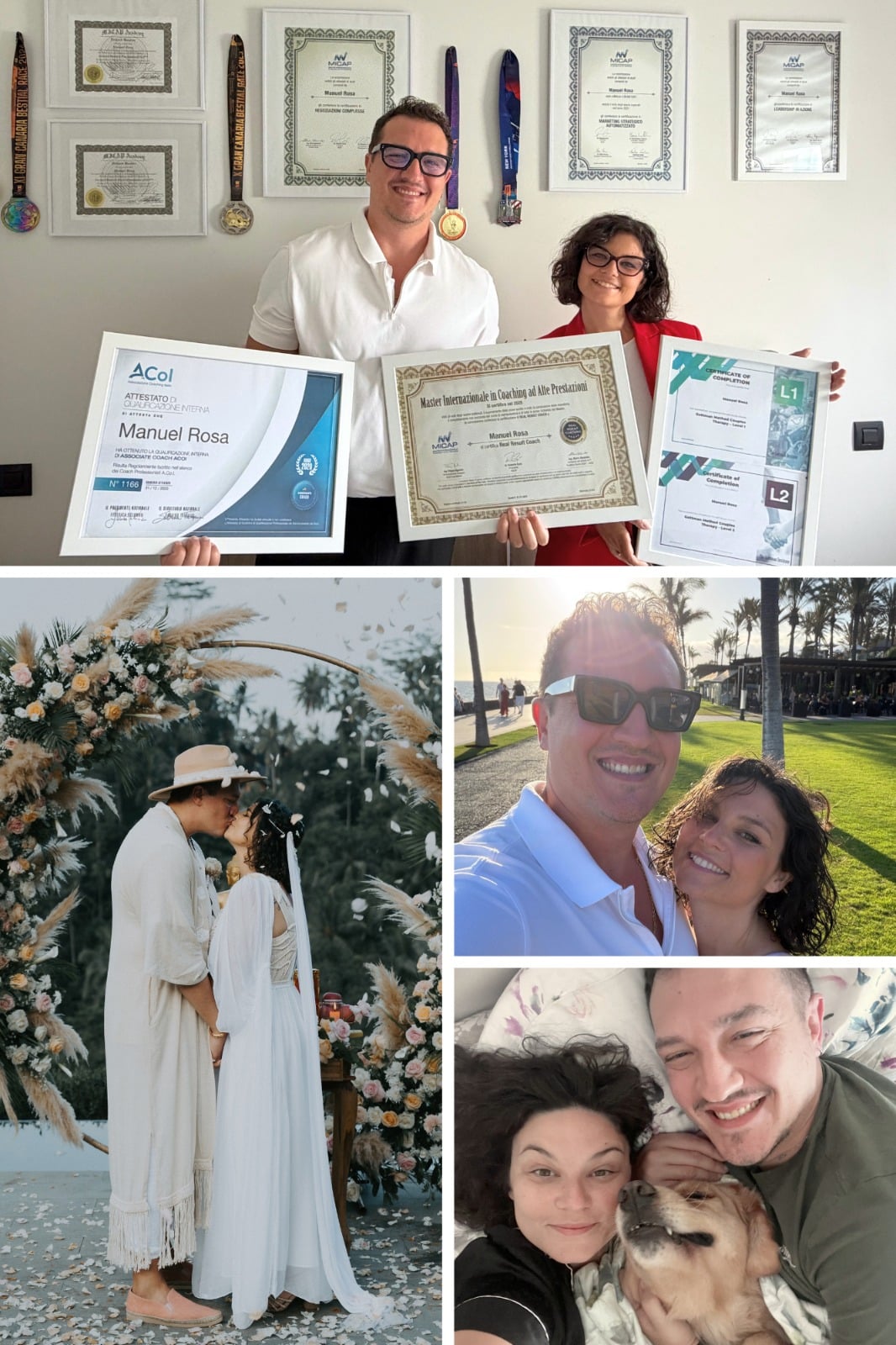 Manuel e Roberta: certificazioni, matrimonio e vita insieme